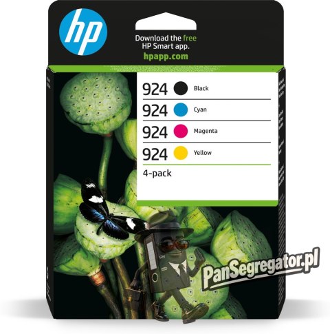 Tusz HP 924 - 4er-Pack - czarny, żółty, cyan, magenta - oryginalny - atrament