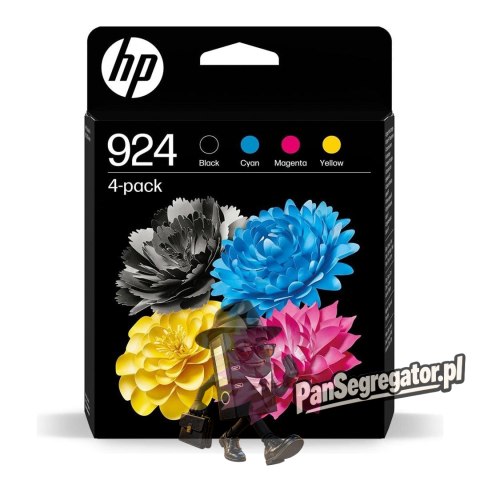 Tusz HP 924 - 4er-Pack - czarny, żółty, cyan, magenta - oryginalny - atrament