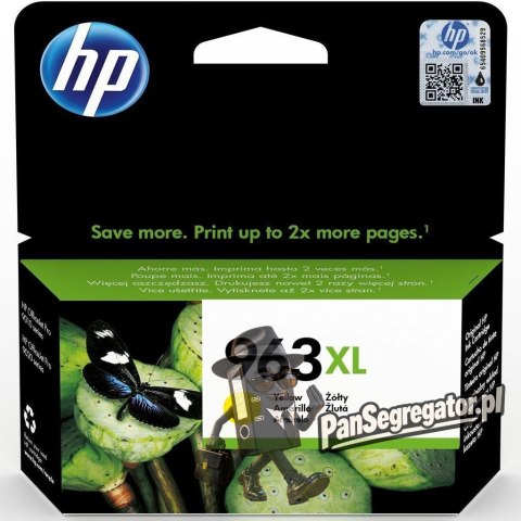 Tusz HP żółty HP 963XL, HP963XL=3JA29AE, 1600 str.