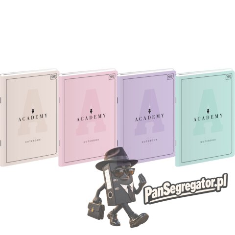 Zeszyt A5 60k. Kratka M 90g ACADEMY PASTEL
