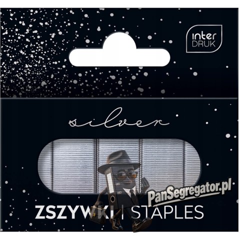 Zszywki 24/6 SILVER 1000szt. INTERDRUK