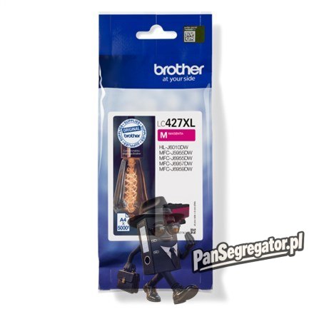 Brother LC-427XLM nabój z tuszem 1 szt. Oryginalny Wysoka (XL) wydajność Purpurowy