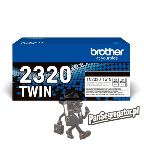Brother TN-2320TWIN kaseta z tonerem 1 szt. Oryginalny Czarny