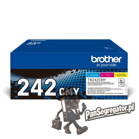 Brother TN-242CMY kaseta z tonerem 1 szt. Oryginalny Cyjan, Purpurowy, Żółty
