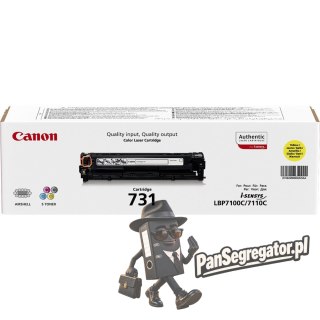 Canon 731 kaseta z tonerem 1 szt. Oryginalny Żółty