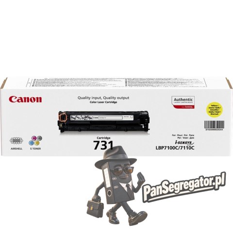 Canon 731 kaseta z tonerem 1 szt. Oryginalny Żółty