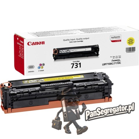 Canon 731 kaseta z tonerem 1 szt. Oryginalny Żółty
