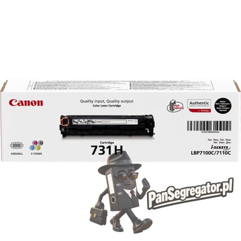 Canon 731H kaseta z tonerem 1 szt. Oryginalny Czarny
