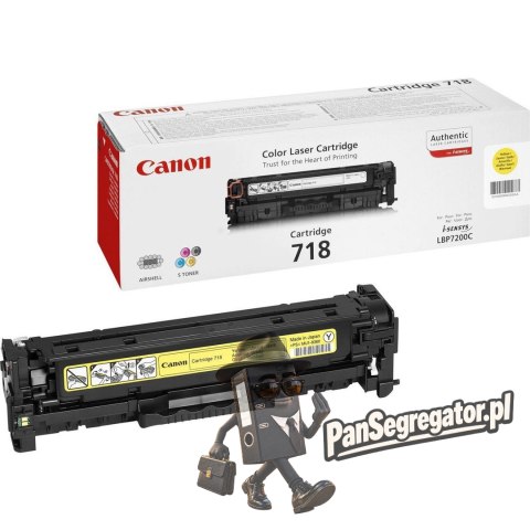 Canon CRG-718 Y kaseta z tonerem 1 szt. Oryginalny Żółty
