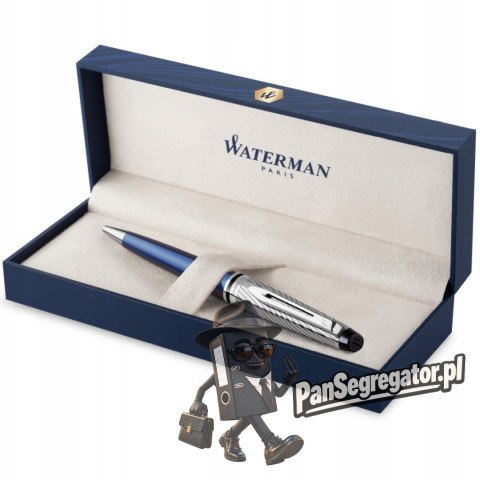 Długopis EXPERT DELUX Metalic niebieski CT WATERMAN 2187683