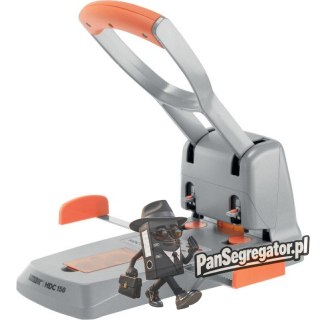Dziurkacz SUPREME HDC150/2 srebrno-pomarańczowy 150 kartek 2 dziurki 23000600 RAPID