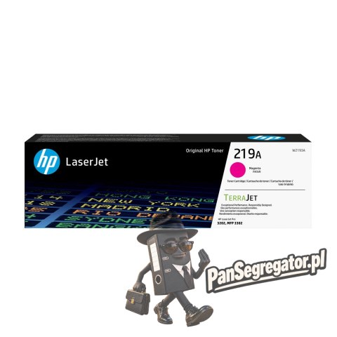 HP 219A oryginalny wkład z purpurowym tonerem LaserJet, 1200 stron, 0 stron, Purpurowy, 1 szt.