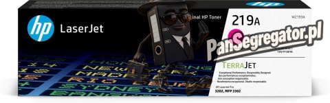 HP 219A oryginalny wkład z purpurowym tonerem LaserJet, 1200 stron, 0 stron, Purpurowy, 1 szt.