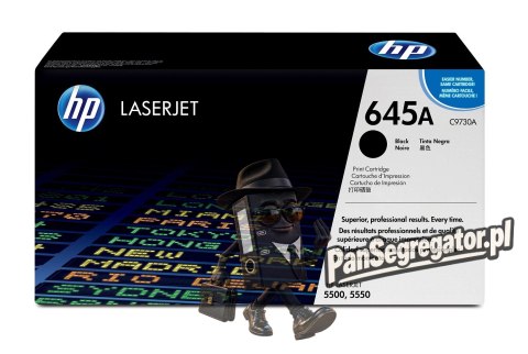 HP 645A oryginalny wkład z czarnym tonerem LaserJet