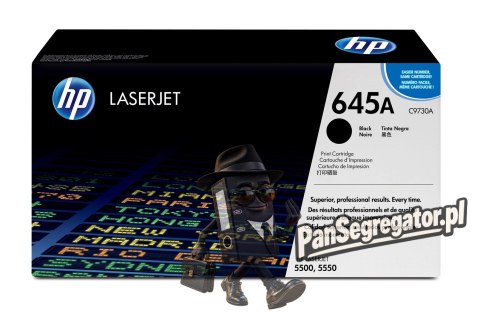 HP 645A oryginalny wkład z czarnym tonerem LaserJet