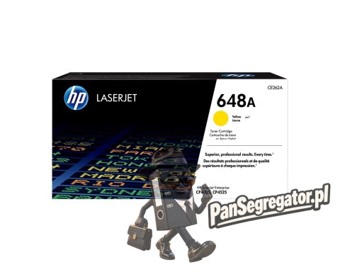 HP 648A oryginalny wkład z żółtym tonerem LaserJet