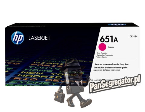 HP 651A oryginalny wkład z purpurowym tonerem LaserJet