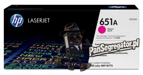 HP 651A oryginalny wkład z purpurowym tonerem LaserJet