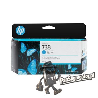 HP 738 Cyjan Tintenpatrone 130ml