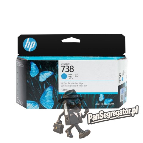HP 738 Cyjan Tintenpatrone 130ml