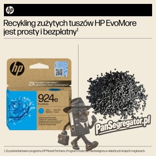 HP Oryginalny błękitny tusz 924e EvoMore