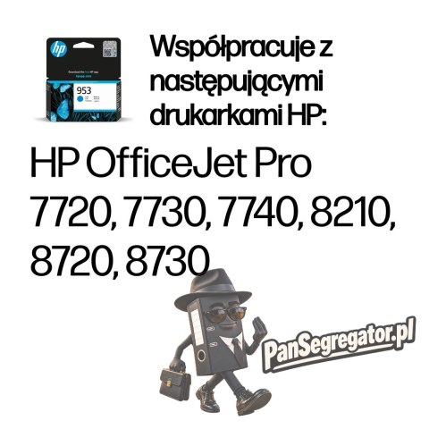 HP Oryginalny błękitny wkład atramentowy 953