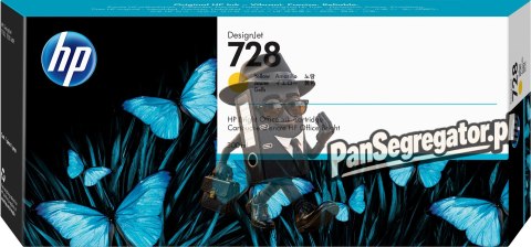 HP Wkład z atramentem żółtym DesignJet 728 o pojemności 300 ml