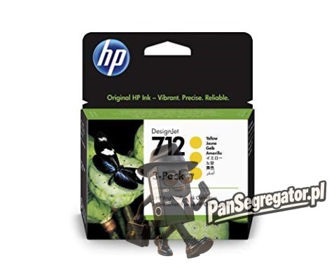 HP Zestaw 3 żółtych wkładów atramentowych 712 DesignJet 29 ml