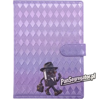 Kalendarz A5 dzienny z zapięciem magnetycznym 2027 diamond fioletowy 0405-0966-30 Panta Plast