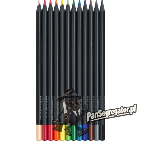Kredki trójkatne BLACK EDITION 12kol. FABER CASTEL 116412