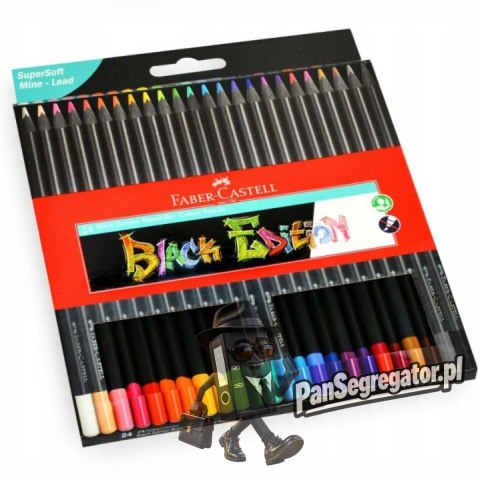 Kredki trójkatne BLACK EDITION 24kol. FABER CASTEL 116424
