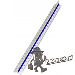 Linijka skalówka aluminiowa 30cm nr.24 20024 LENIAR