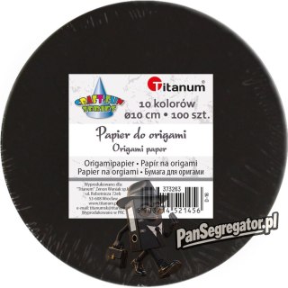 Papier do origami koło 10cm (100) 373263 TITANUM
