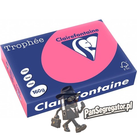 Papier ksero A4 160g TROPHEE 250ark intensywny różowy 1017