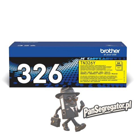 Toner Brother żółty TN326Y=TN-326Y, 3500 str.