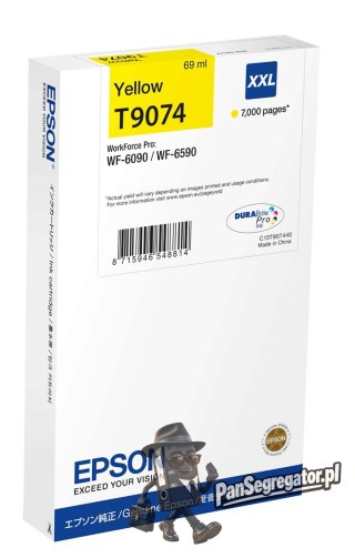 Tusz Epson WF-6xxx XXL Ink Yellow T90744N