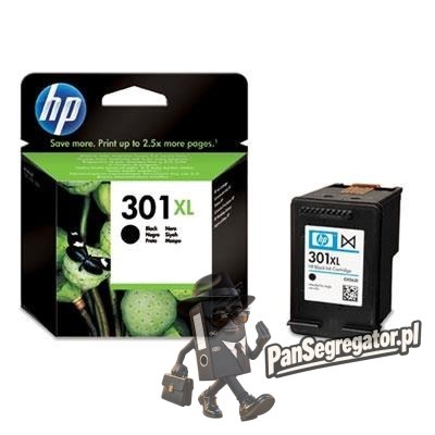 Tusz HP czarny HP 301XL, HP301XL=CH563EE, 480 str.,8 ml