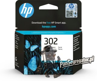 Tusz HP czarny HP 302, HP302=F6U66AE, 190 str.,3,5 ml