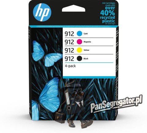 Tusz HP zestaw HP 912, HP912=6ZC74AE, zawiera cmyk, 3YL80AE+3YL77AE+3YL78AE+3YL79AE