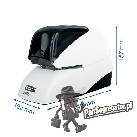 Zszywacz elektryczny Supreme 5050e biało-czarny 50 kartek RAPID 20993212