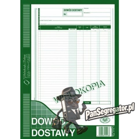 315-1 Dowód dostawy A4 Michalczyk i Prokop