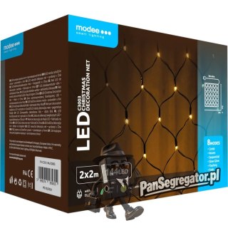 Lampki siatka MODEE 2x2m ciepła barwa 144LED ML-C3003