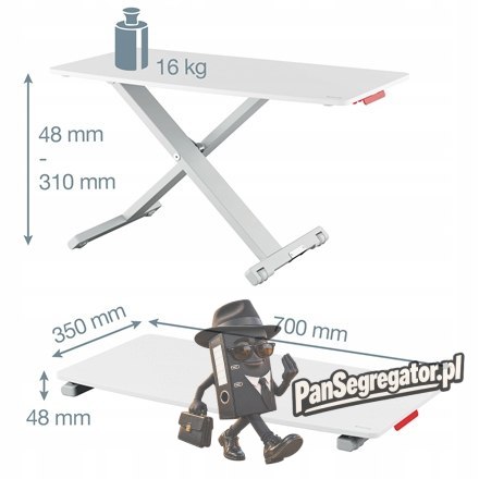 Stanowisko do pracy na stojąco Ergo Cosy 65330085 LEITZ